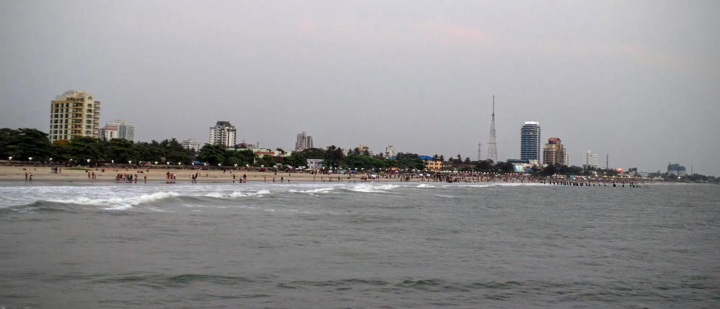 The coastline of Kozhikode
