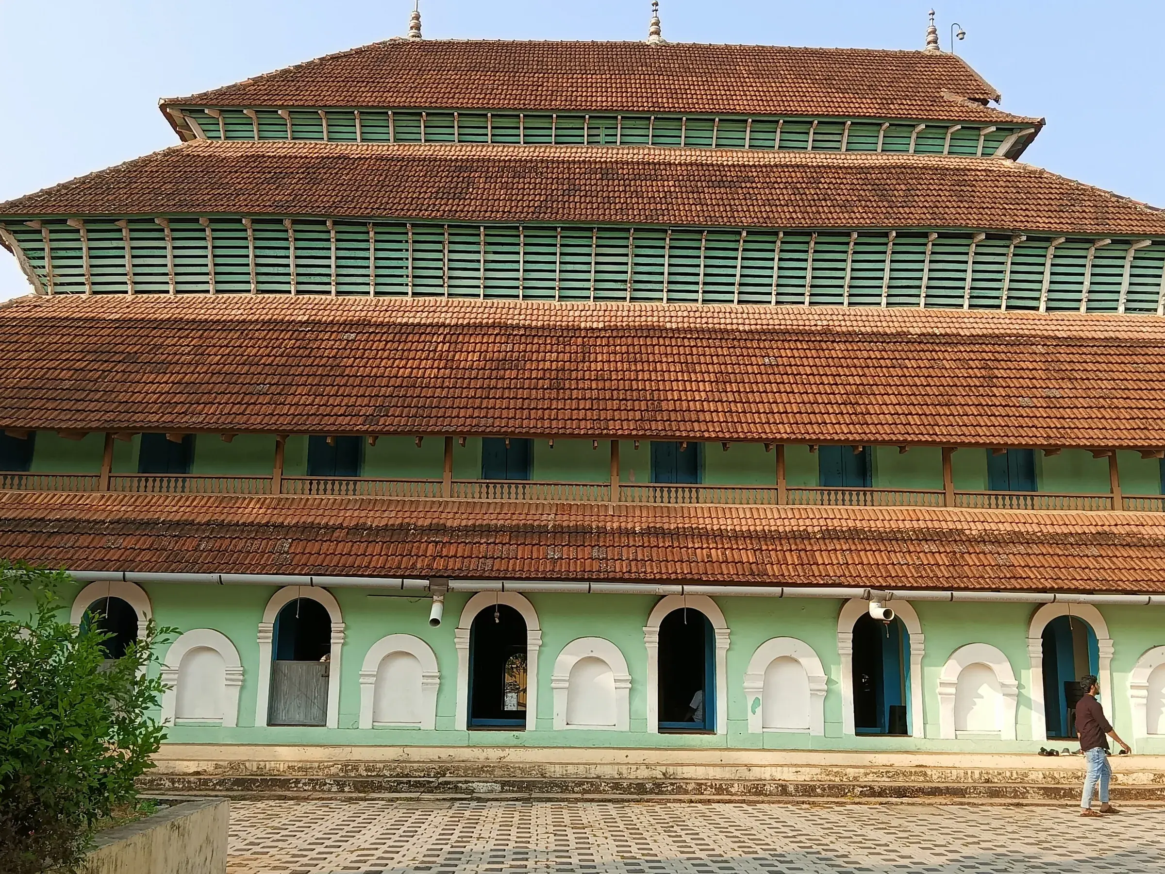 The tiered wooden Mishkal Mosque in Kuttichira