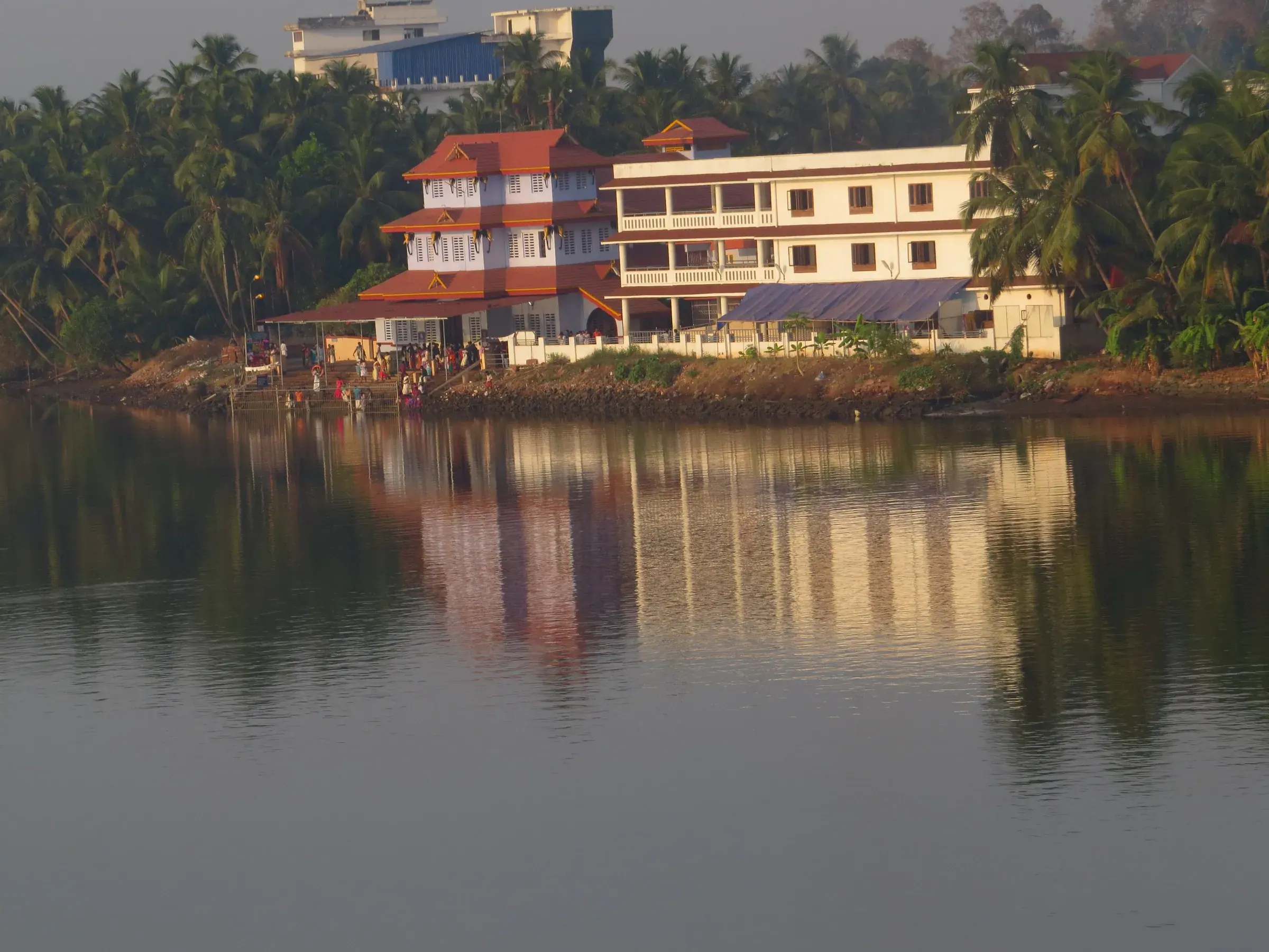 The Muthappan temple on the banks of the Valapattanam river