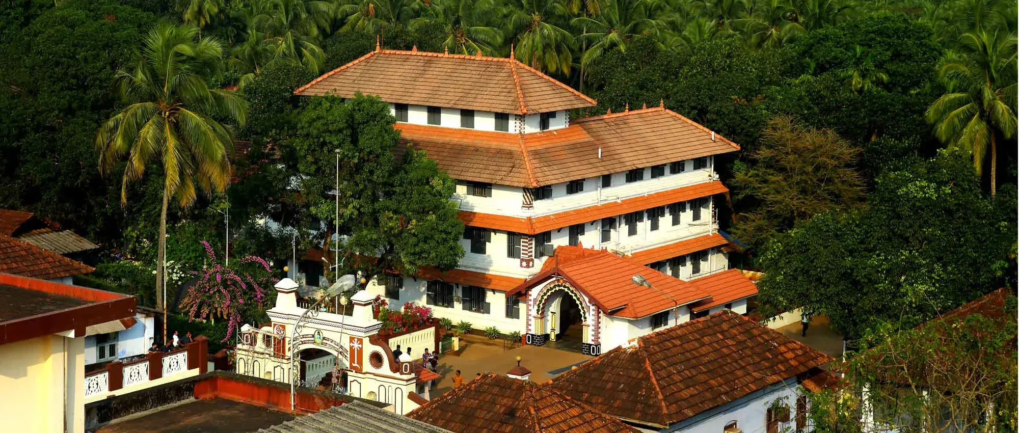 The buildings of the Arya Vaidya Sala at Kottakkal